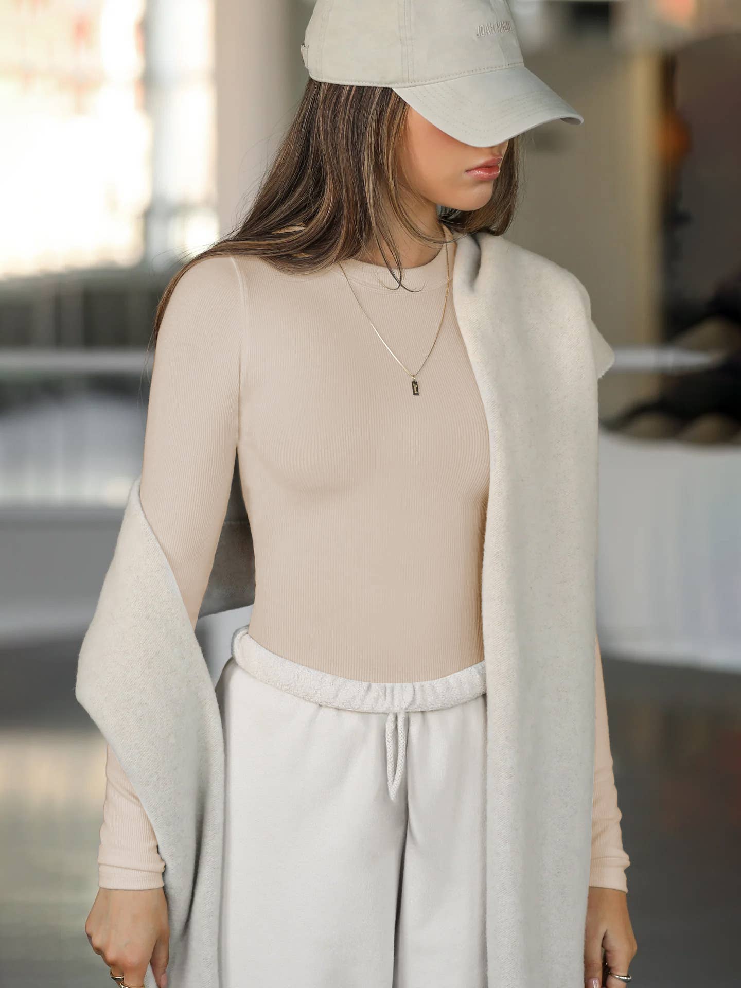 Ribbed Long Sleeve Crop Top