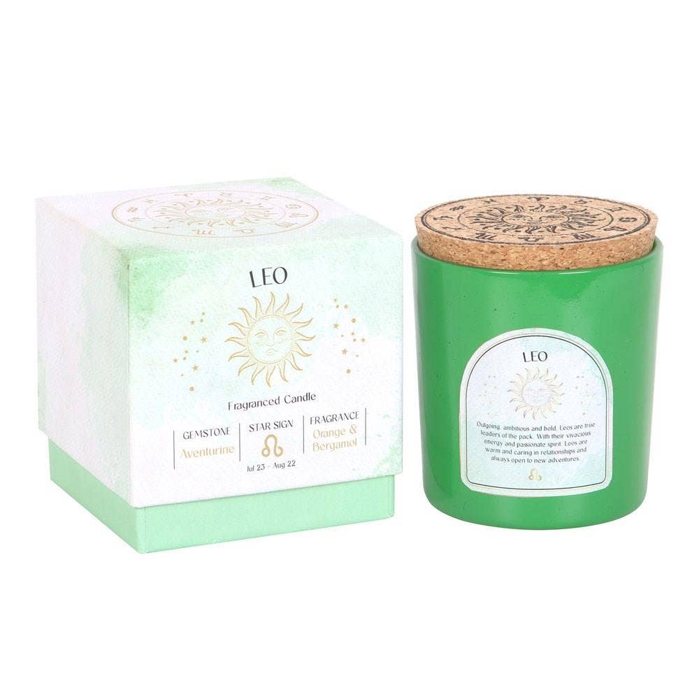 Scented Zodiac Crystal Candle.