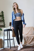 Microfiber Wide Waistband Leggings