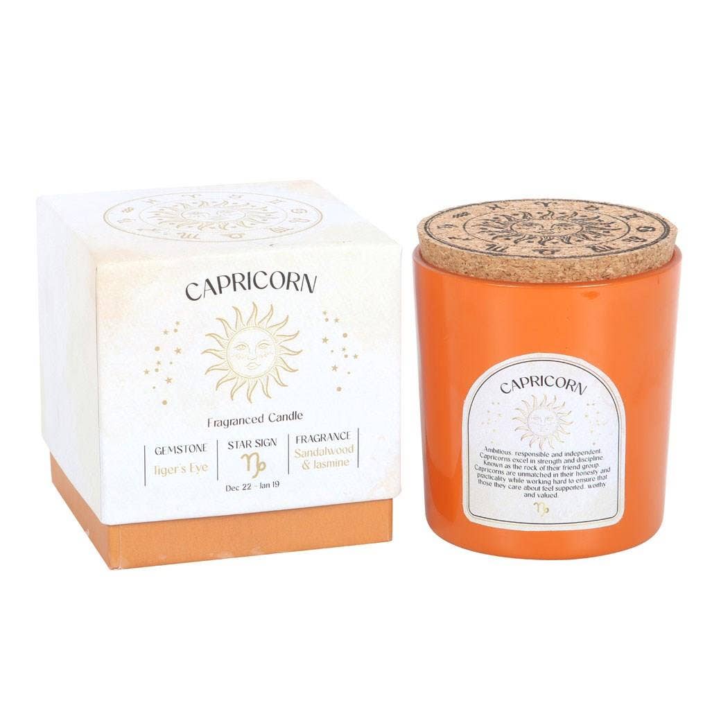 Scented Zodiac Crystal Candle.