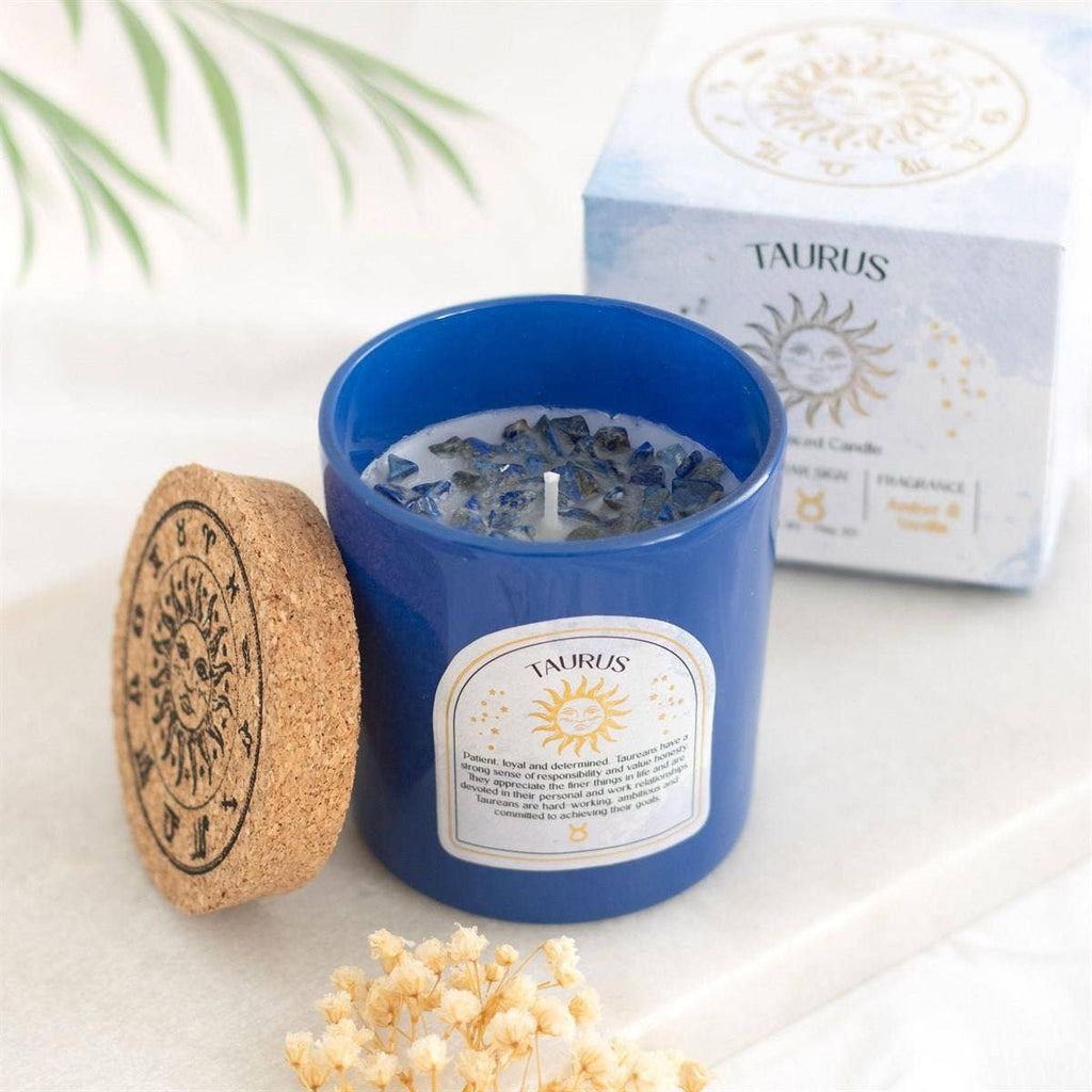 Scented Zodiac Crystal Candle.
