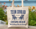 Team Conrad Beach Chairs Summer I Turned Pretty Tote Bag