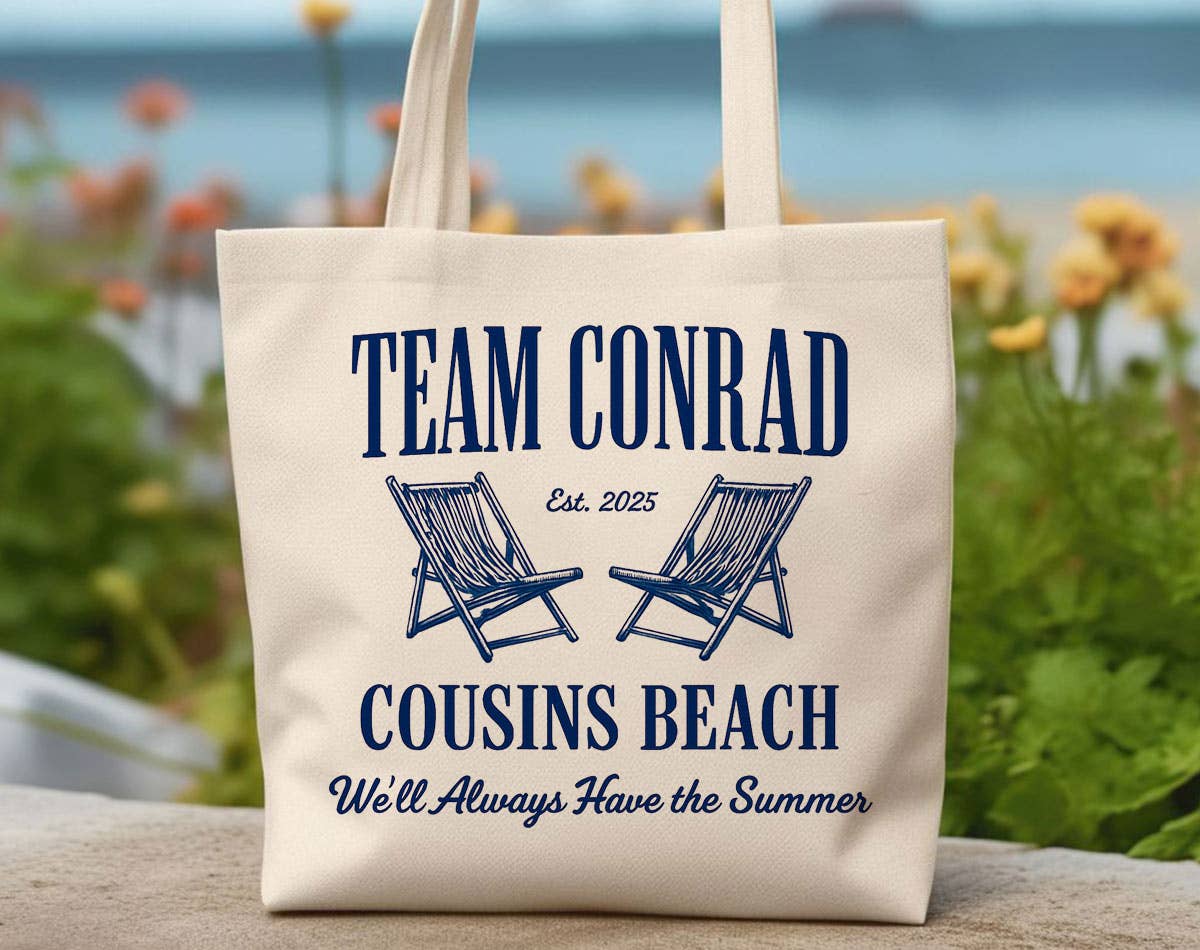 Team Conrad Beach Chairs Summer I Turned Pretty Tote Bag
