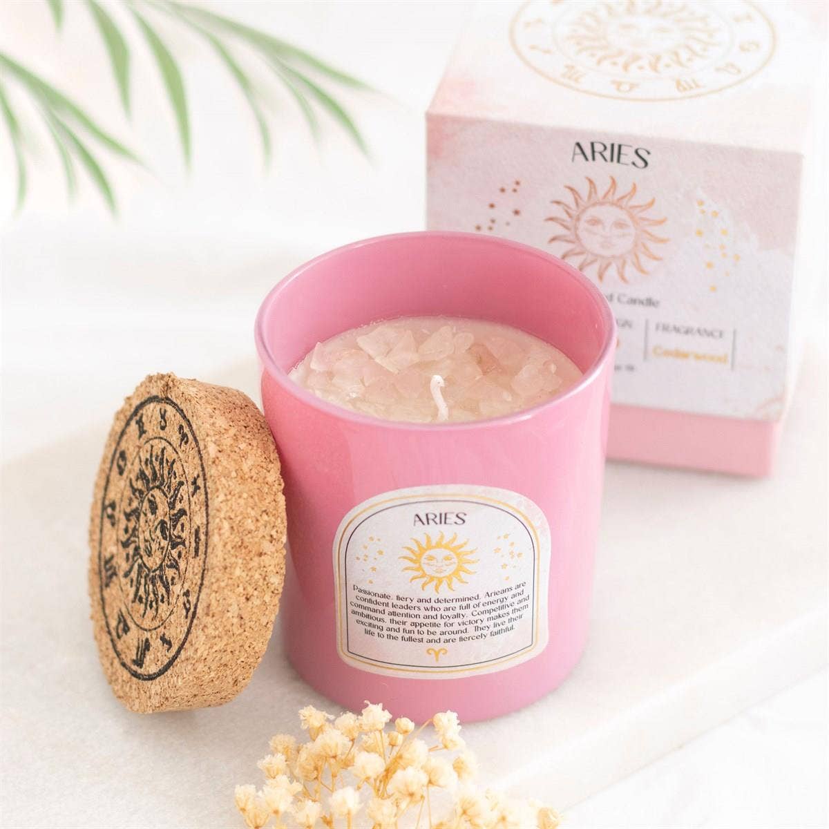 Scented Zodiac Crystal Candle.