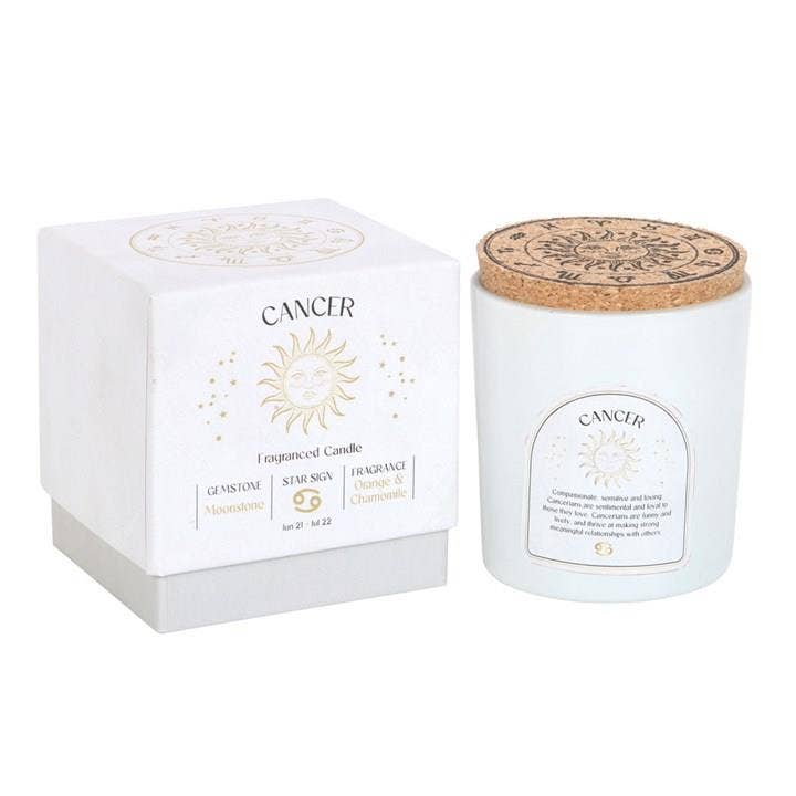 Scented Zodiac Crystal Candle.