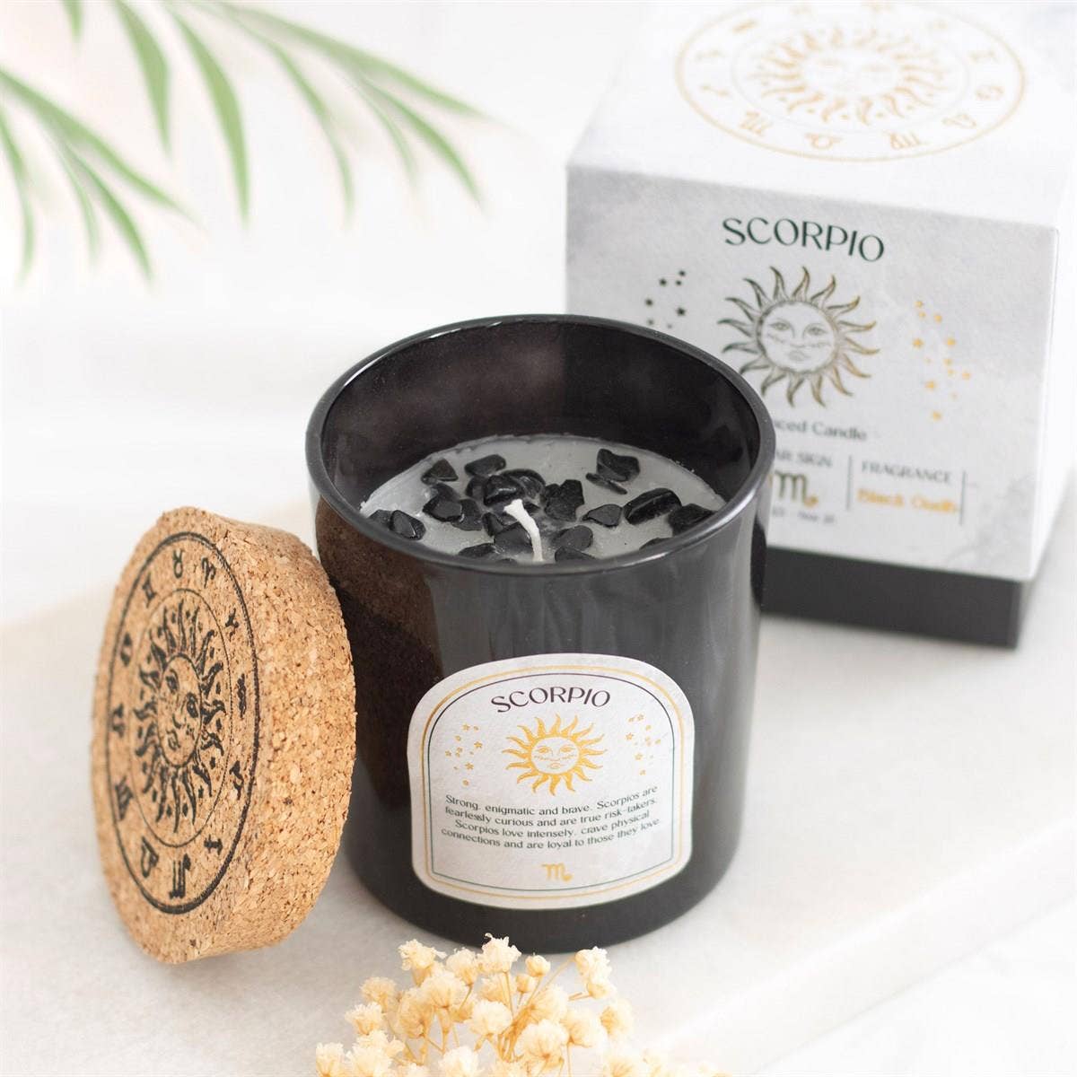 Scented Zodiac Crystal Candle.