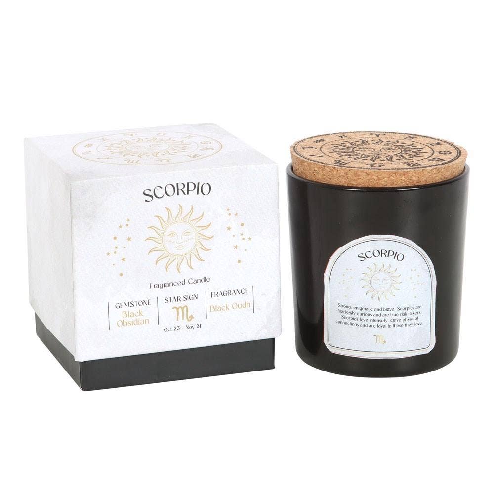 Scented Zodiac Crystal Candle.