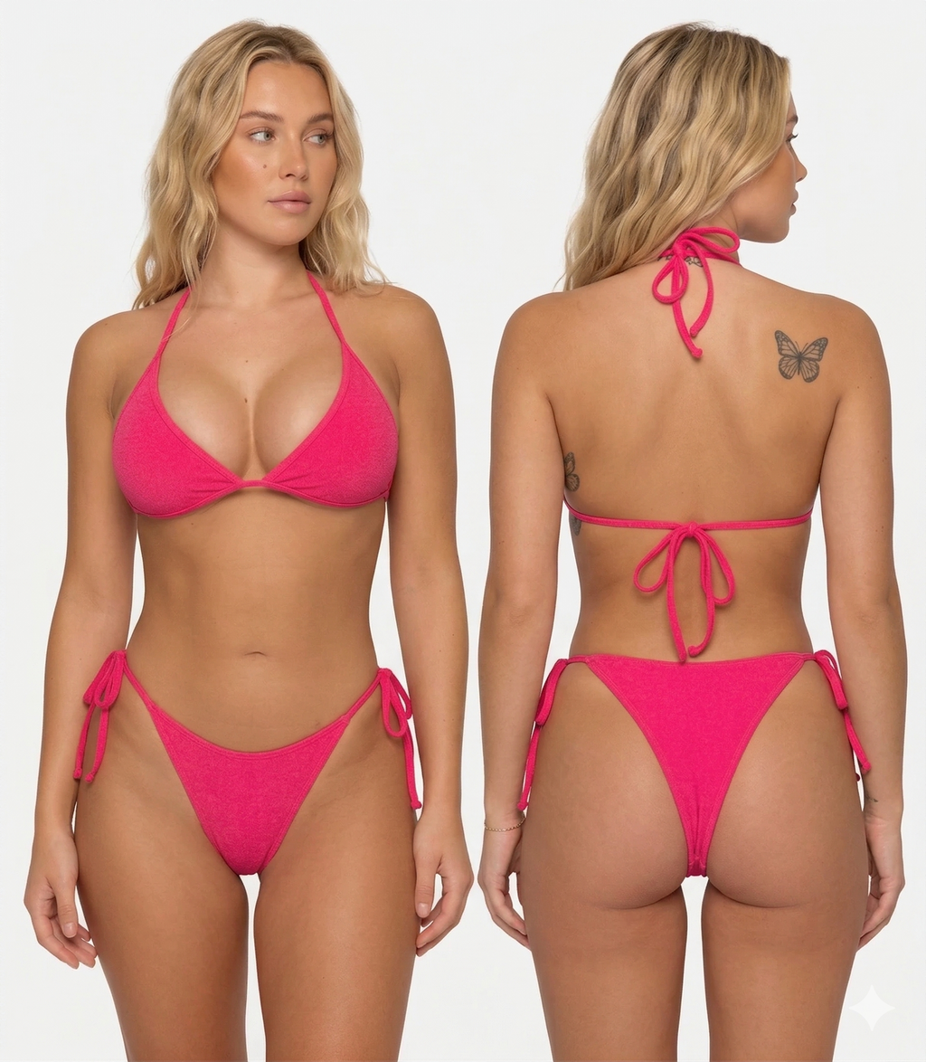 Rose String Bikini Set