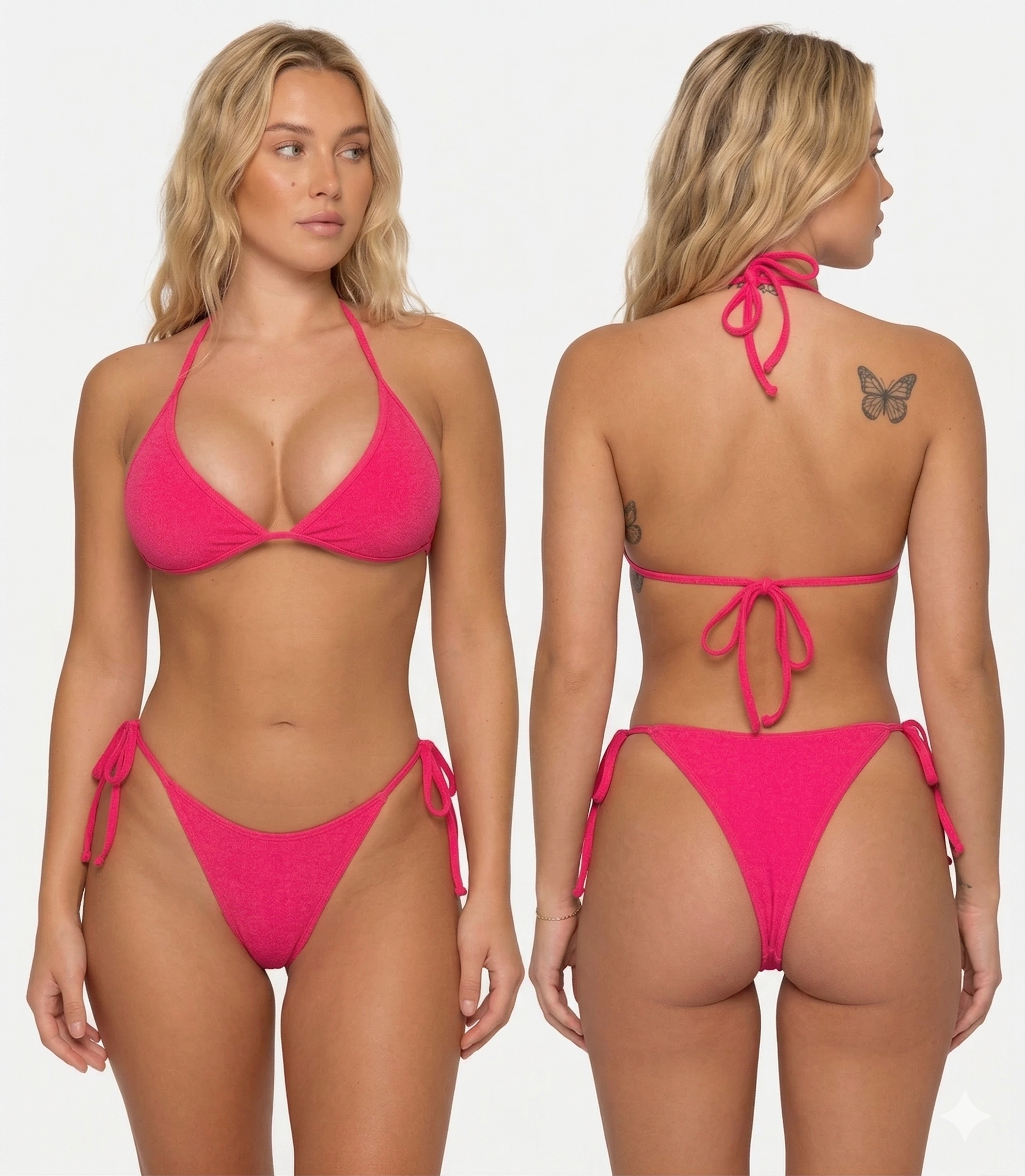 Rose String Bikini Set