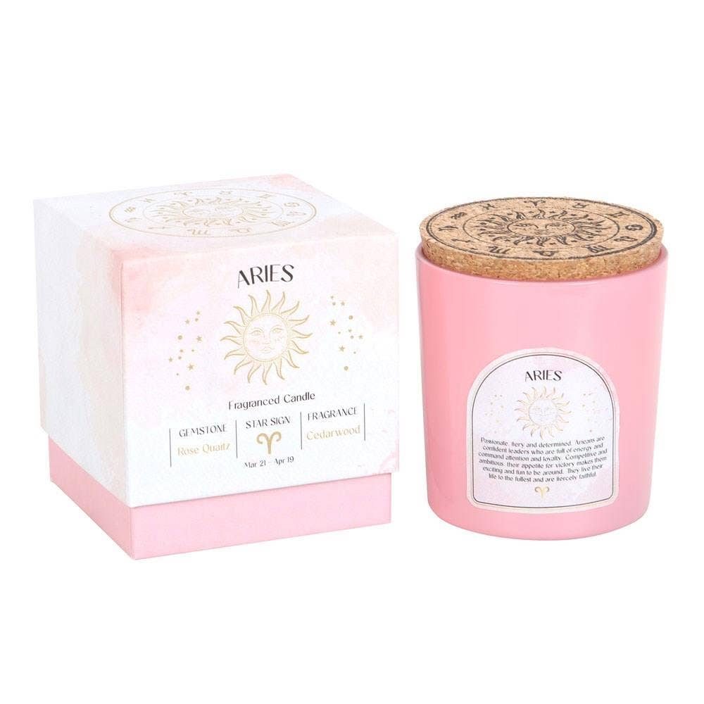 Scented Zodiac Crystal Candle.