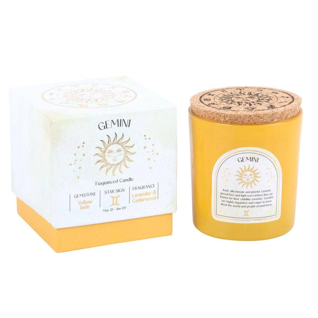Scented Zodiac Crystal Candle.