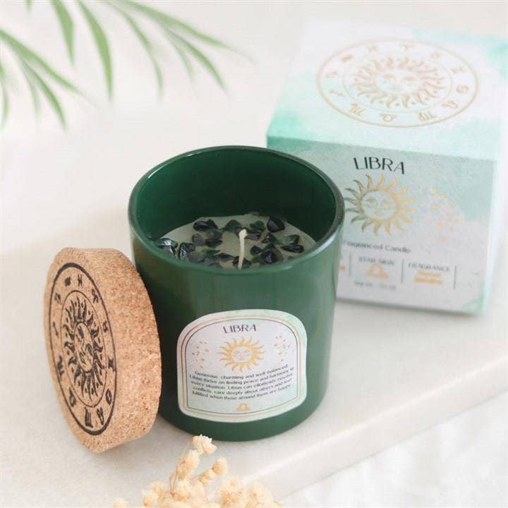 Scented Zodiac Crystal Candle.