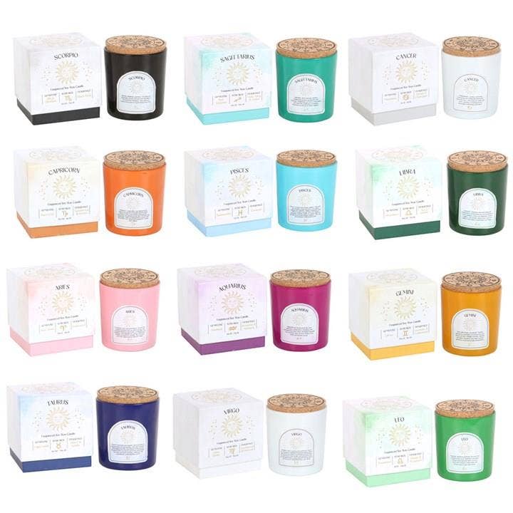 Scented Zodiac Crystal Candle.