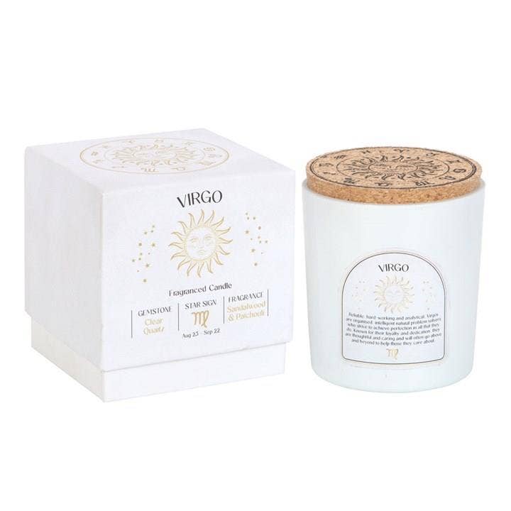 Scented Zodiac Crystal Candle.